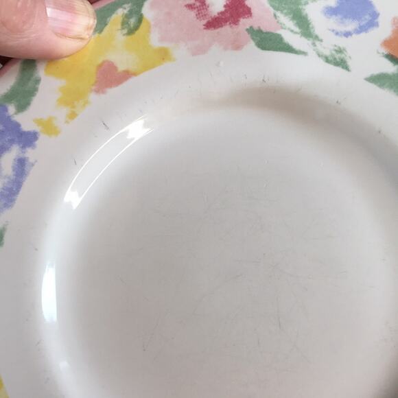 Set of 4 Vintage‎ Newcor Monet's Garden Flat Tea/Coffee Cups and Saucers - Picture 11 of 11